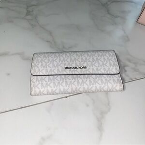 Michael Kors Logo Front Snap Wallet